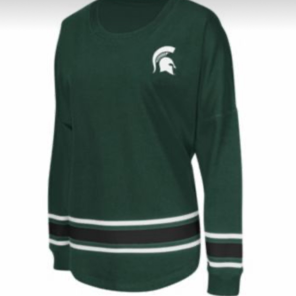 Colosseum Michigan State University Jersey Sweatshirt